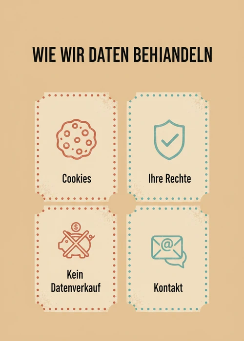 Wie das Portal über ausländische Casinos Daten behandelt: Cookies, Ihre Rechte, kein Datenverkauf und Kontakt.